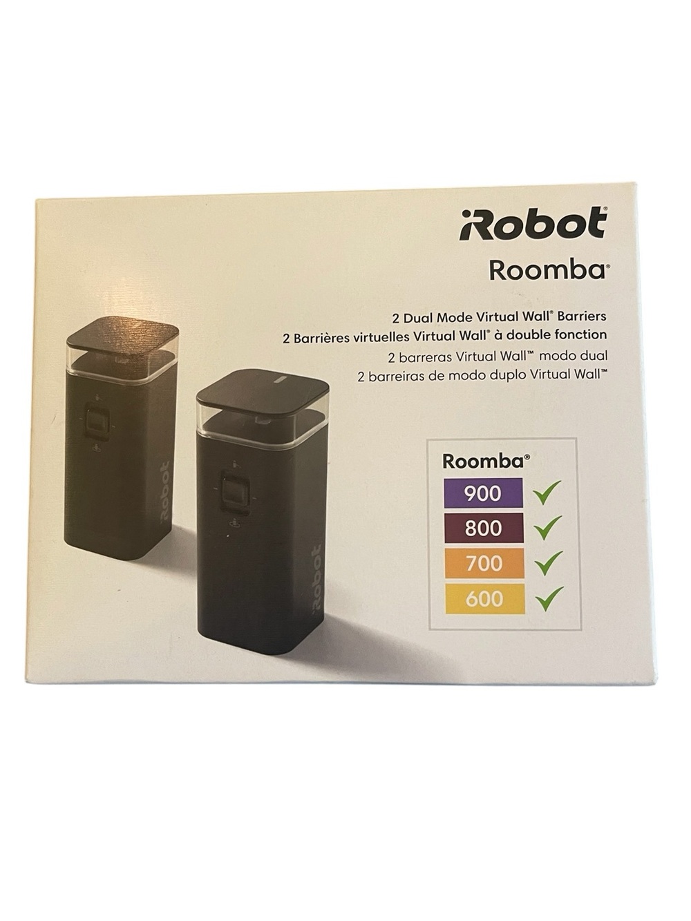New In Box 2 Pk Genuine iRobot Dual Mode Virtual Wall Barrier for Roomba